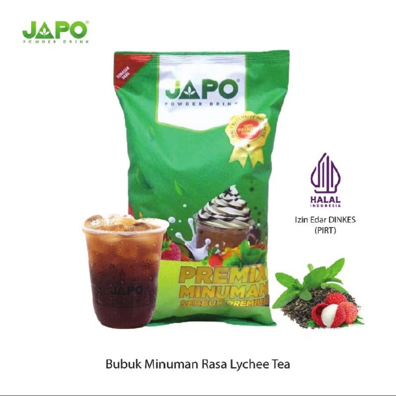 

Japo bubuk minuman 1kg leci tea