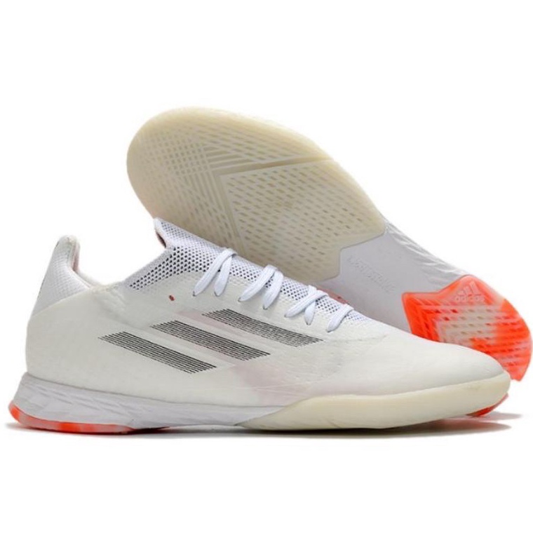 VIRAL Sepatu Futsal Adidas X Speedflow 1 White Red