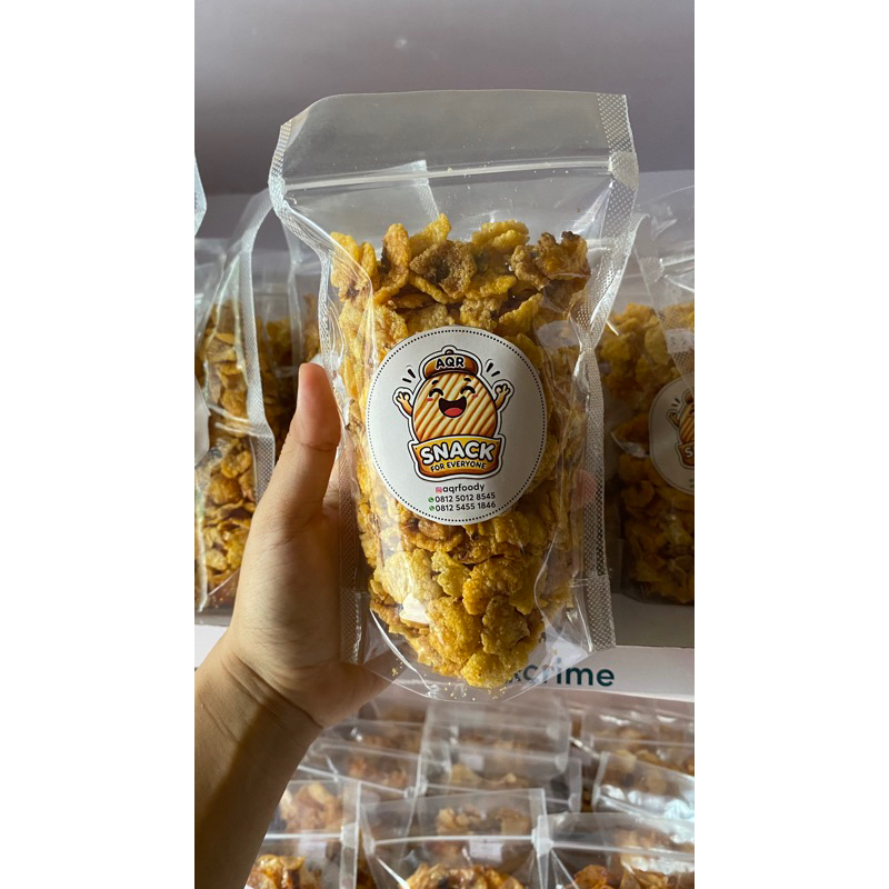

Snack emping jagung gurih Aqrfoody