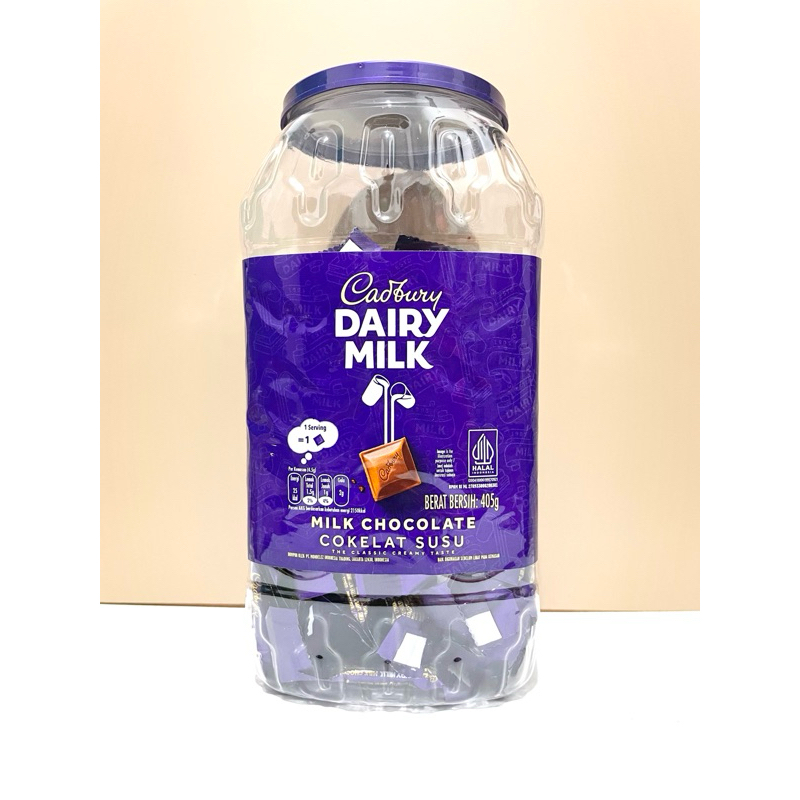 

Cadbury Dairy Milk Cokelat Neaps Jar 405gr isi 90