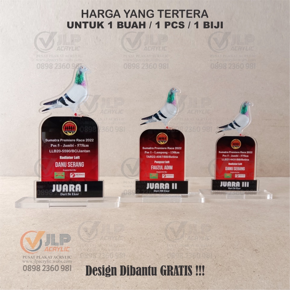 PIALA BURUNG MERPATI, TROPY BURUNG MERPATI, TROPI BURUNG MERPATI, TROPHY BURUNG MERPATI, THROPY BURU