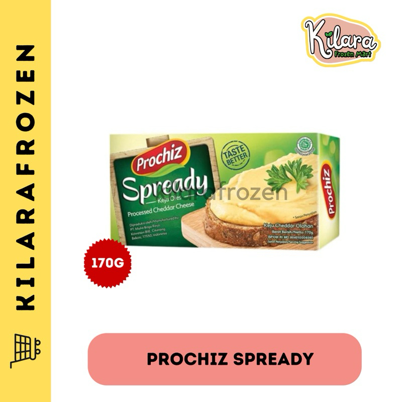 

PROCHIZ SPREADY 170G / KEJU OLEH / CHEESE CREAM - KILARA FRESH & FROZEN MART