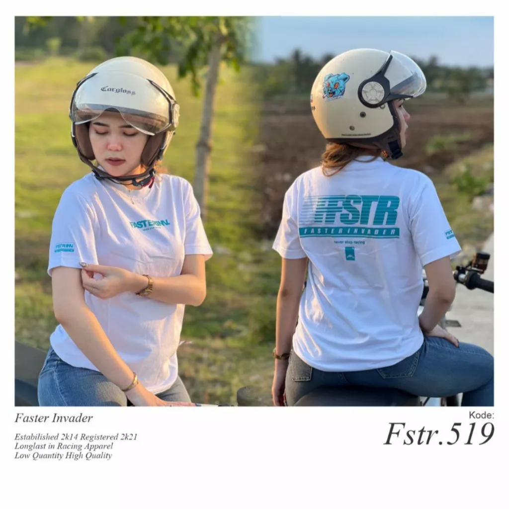 VIRAL KAOS RACING FASTER INVADER KW / BAJU PRIA DISTRO TERBARU / ATASAN KAOS RACING / PAKAIAN PRIA R
