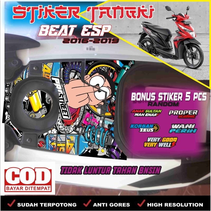 STIKER TANGKI BENSIN BEAT ESP
