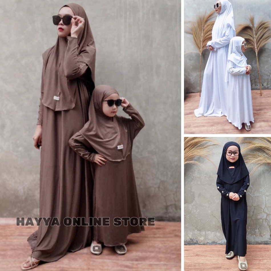 Harga Termurah Terbaru Gamis Jersey Abaya Anak Perempuan el Lengan Kancing Usia 312 Tahun Bahan Jers