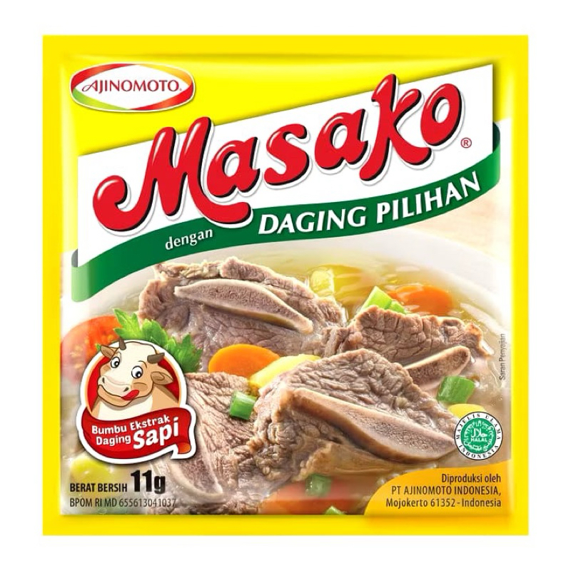 

masako sachet sapi kecil 500an 1/pcs