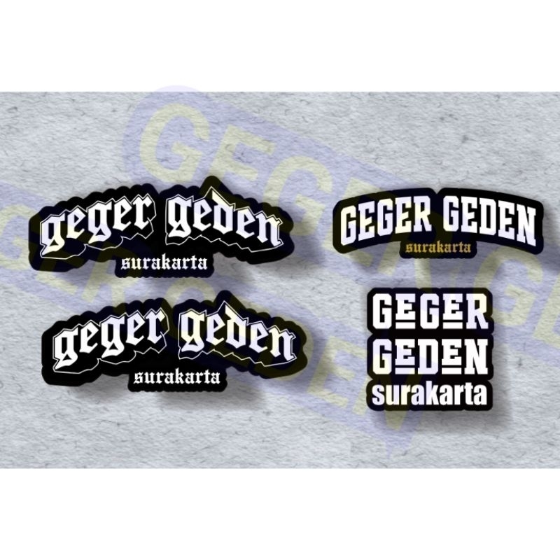 STIKER PACK GEGER GEDEN SURAKARTA