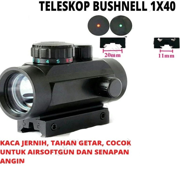 Bagus Banget Rd Red Dot Bushnell Laser Red Dot Red Dot Sight Barry Teleskop Bush Energy Red Dot Gree