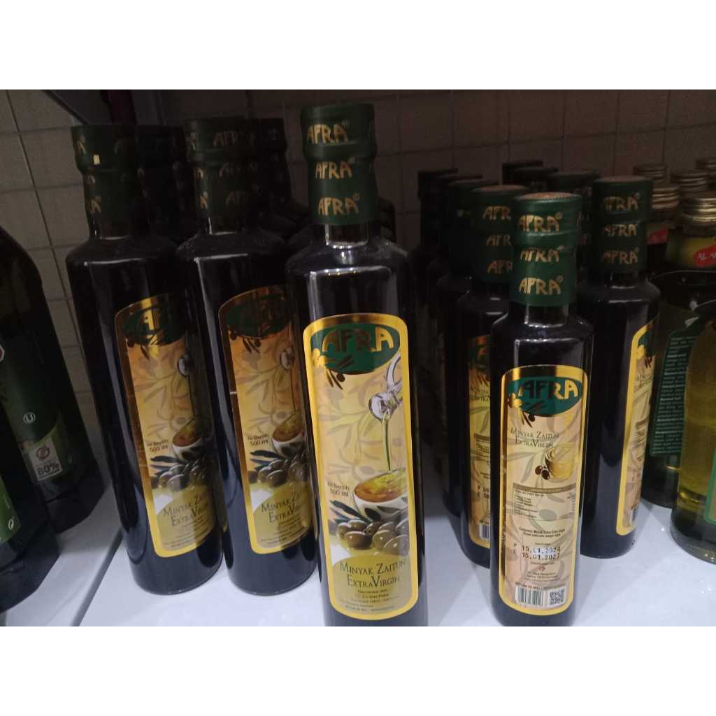 

MINYAK ZAITUN EXTRA VIRGIN OIL AFRA - Perasan Pertama Bisa minum Afra