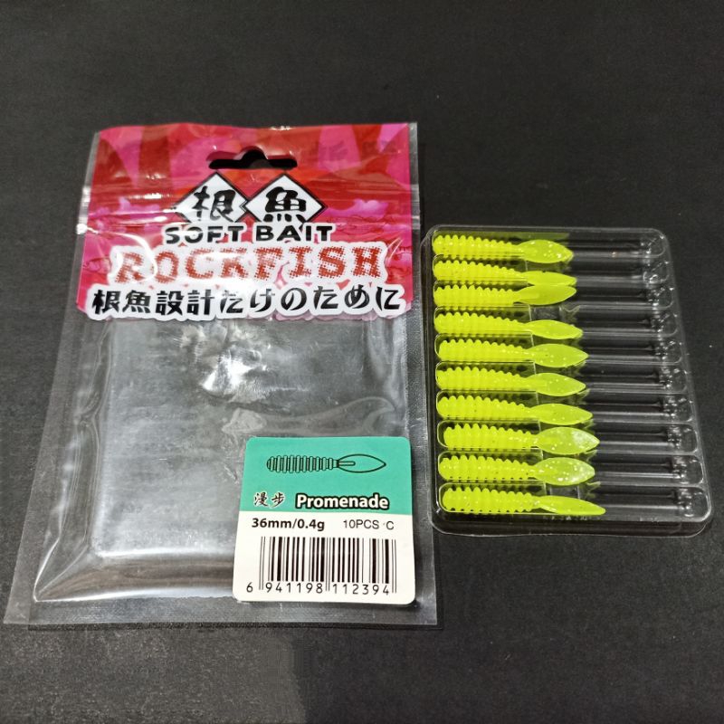 Softlure tipe PROMENADE Softbait Rockfish dari merk Tsurinoya 1 pack isi 10 pcs Ikan Pancing