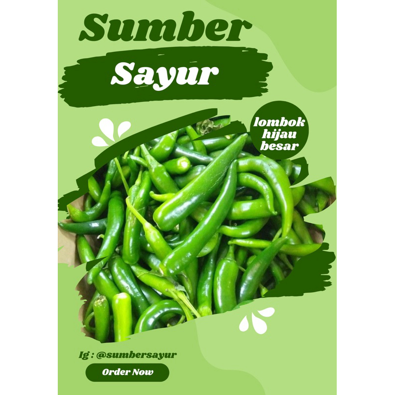 

lombok hijau sayur segar makassar