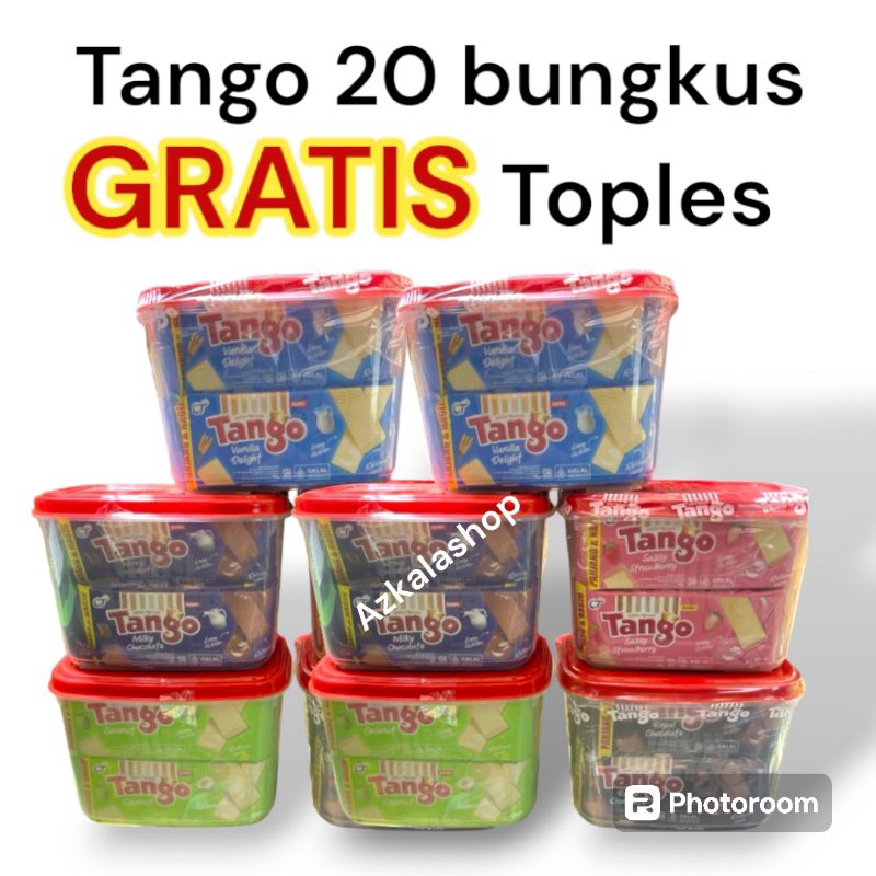 

tango wafer 20 bungkus gratis toples