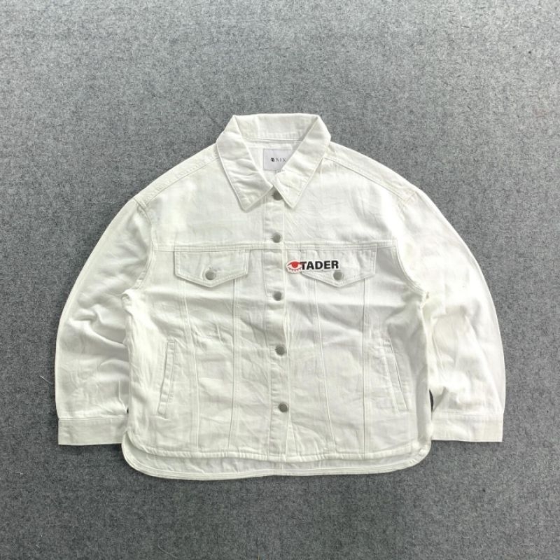 J80 Nx White Trucker Denim Jacket