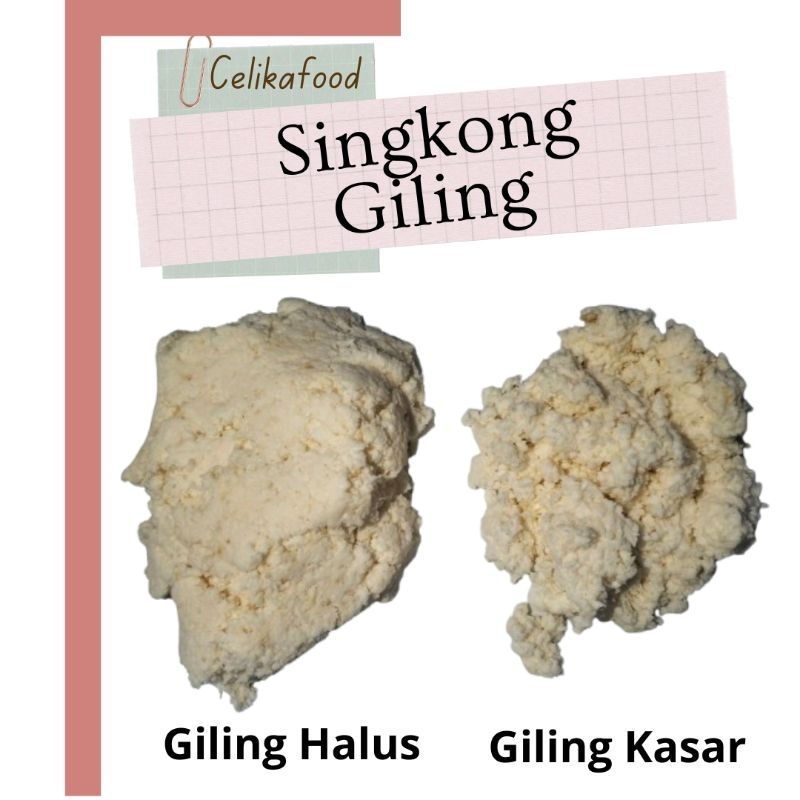 

Singkong Giling Parud Halus Kasar Sampeu Combro Katimus Frozen