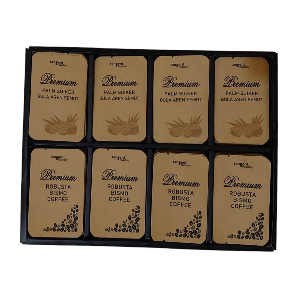 

KOPI ROBUSTA GUNUNG BISMA + GULA AREN KEMASAN PREMIUM SACHET