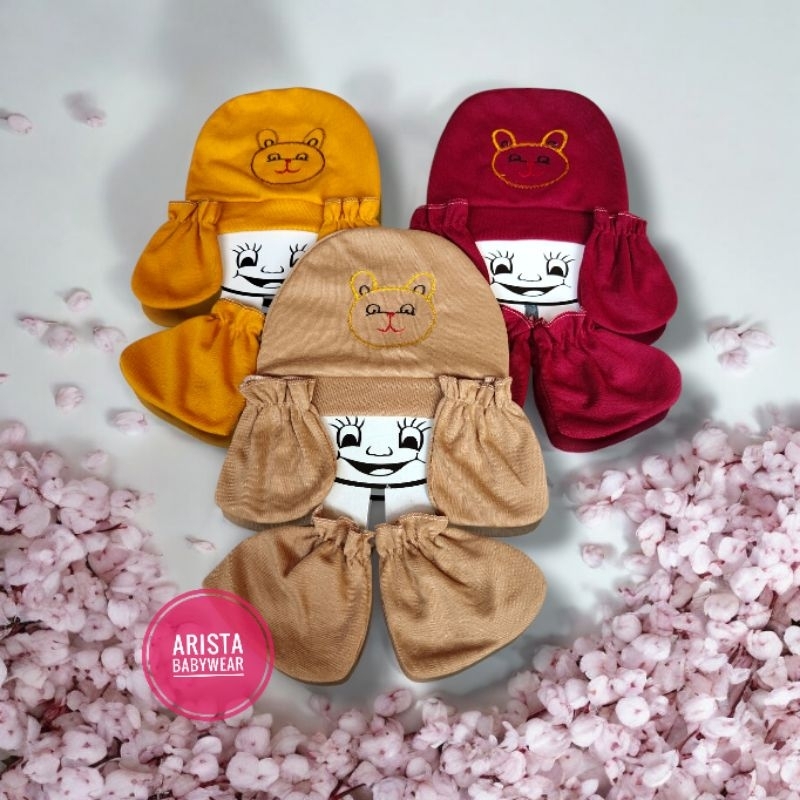 SET Topi + Sartaki Bayi Newborn SNI Arsellbaby