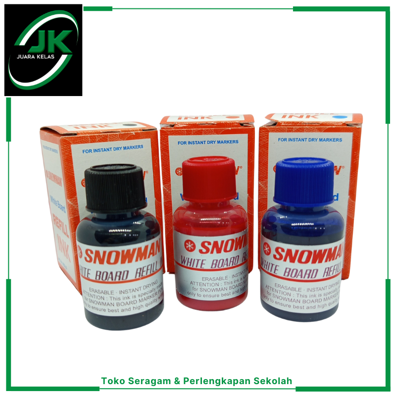 

[JK] Snowman Refill Isi Tinta Spidol Whiteboard Marker BG-12 WBI-20