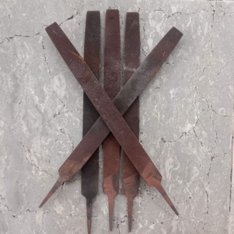 kikir bekas 12" bahan pande besi bahan pisau