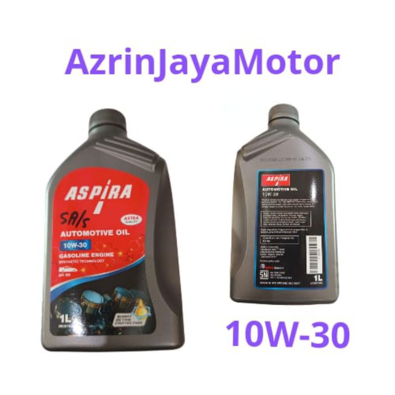 oli mesin mobil 10W-40 Aspira 1L