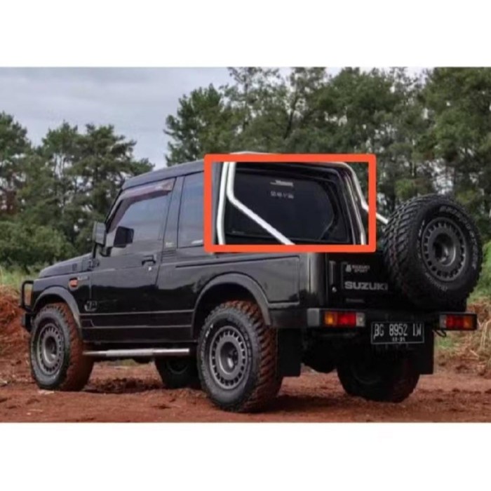 Karet Peredam Kaca Bagasi Untuk Mobil Suzuki Caribian - Karet Kaca Bagasi