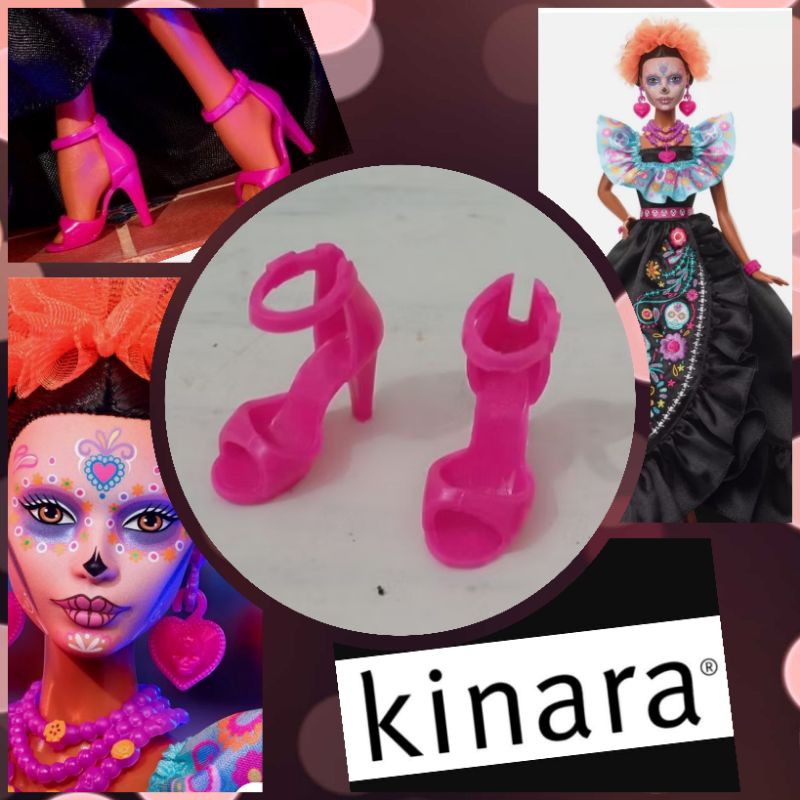 Sepatu Pink Barbie Doll Signature Dia De Los Original Mattel 2024