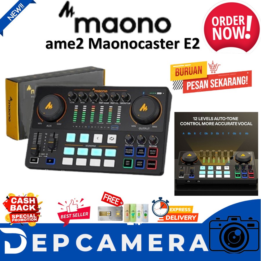 Maono ame2 Maonocaster E2 Mixer Live Streaming Podcast / MAONO AME2 Gen II Maonocaster Live Streamin