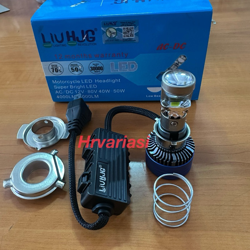 Lampu Utama H6 M8 Liu HJG 50Watt Lampu Depan RHD Cut Off H6 H4 H7 Motor Mobil Universal