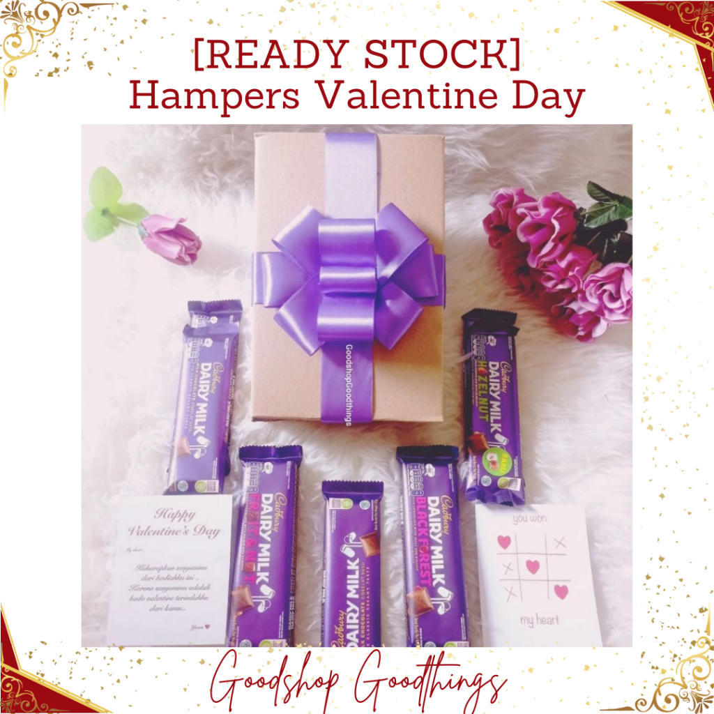 

[READY STOCK] Hampers Valentine Day / Kado Valentine Day / Kado Coklat Hampers / Hampers Coklat Cadbury/ Valentine Gift Chocolate / Hampers Valentine Tipe 4