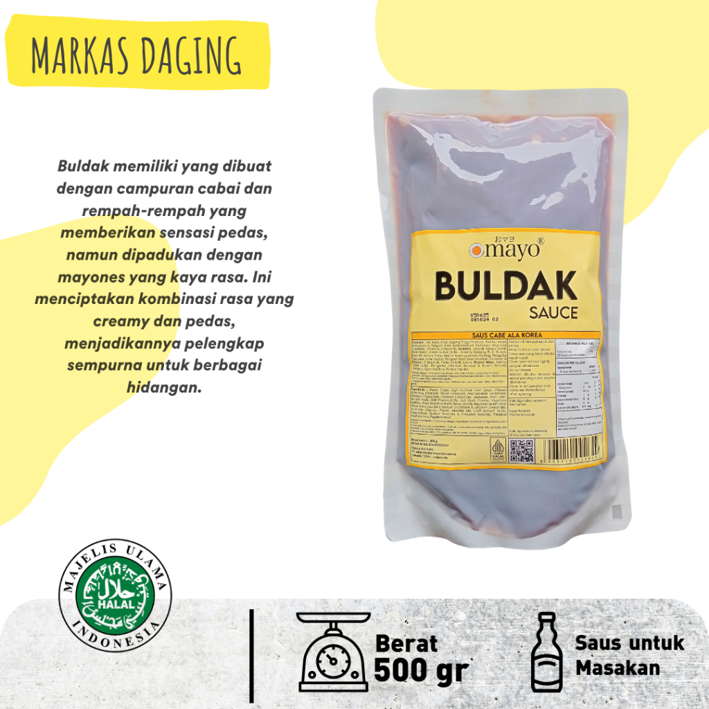 

BULDAK SAUCE KOREAN STYLE / Samyang Sauce Halal 500gr - Markasdaging