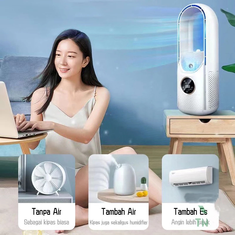 PP Mini AC Premium V2 Air Cooler Fan Kipas Penyejuk Fan Kamar Tidur Coolingfan Cooling Kipas