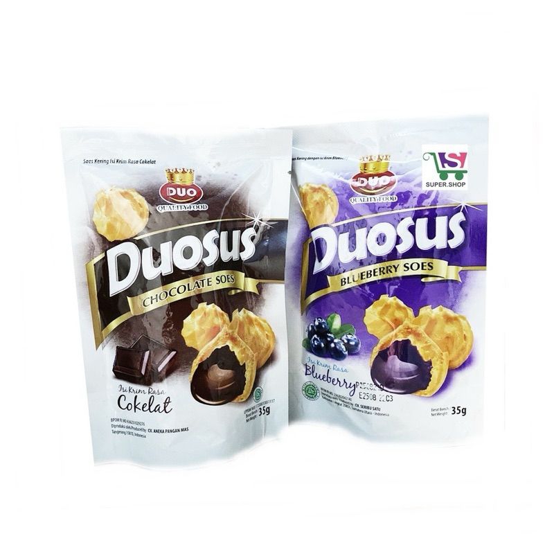 

DUOSUS KUE SUS RASA COKLAT & BLUEBERRY 35 GRAM 1 BUNGKUS