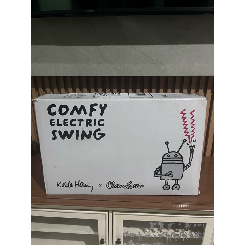 Bouncer Elektrik Comfy Electric Swing Keith Haring X Cocolatte Kondisi Baru masih segel‼️