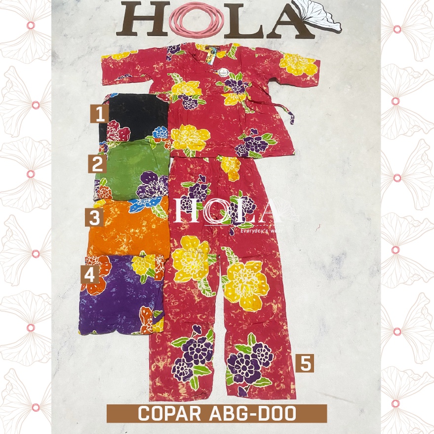 KODE D77Q HOLAFASH  BATIK CAP PREMIUM SETELAN CP ABG COPAR