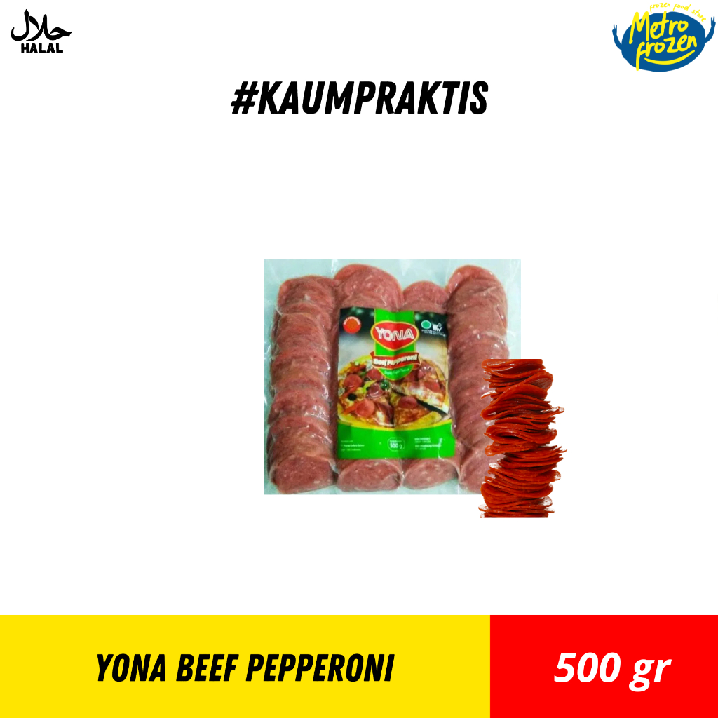 

Yona Beef Pepperoni 500gr