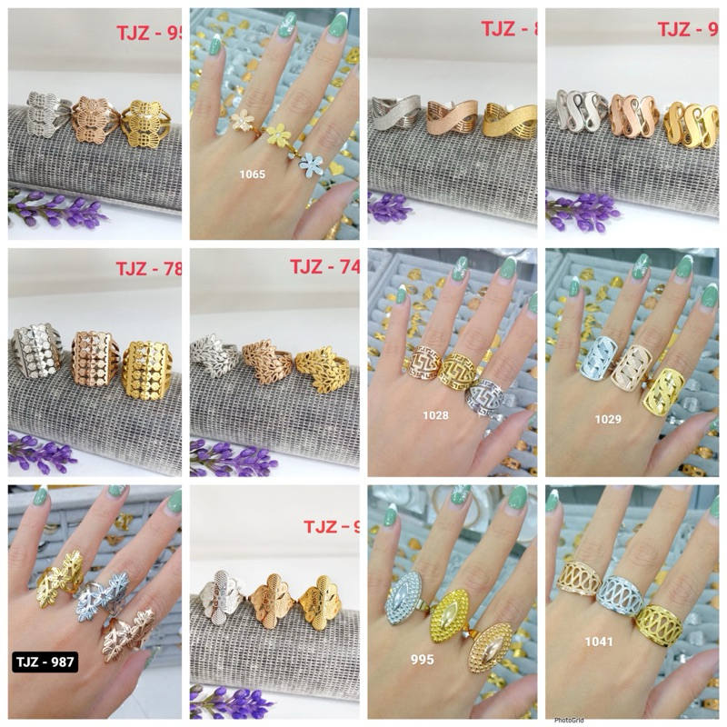 Cincin Dubai Titanium Elegan Wanita