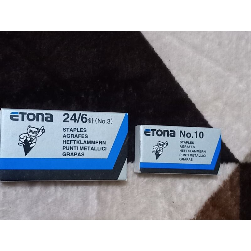 

Isi Stapler merk Etona & Kangaro No. 3 & No. 10