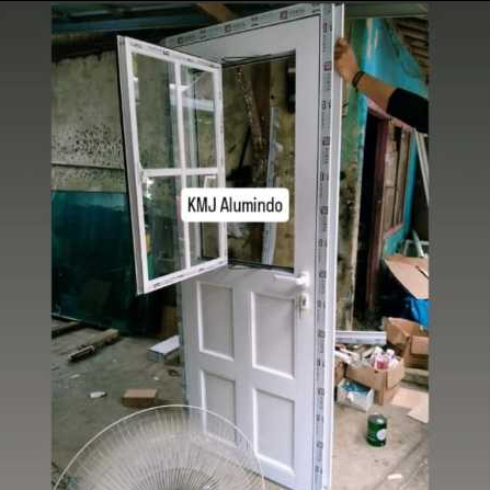 daun pintu aluminium tanpa kusen