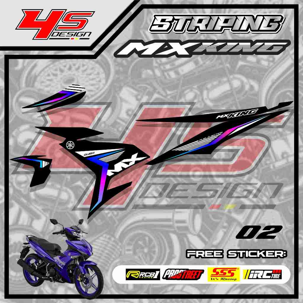 02 STICKER STRIPING MX KING - STICKER STRIPING MX KING