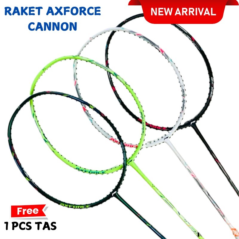 Raket Badminton Lining AXFORCE/AxForce Cannon 4u Dan 5u Free Tas ORIGINAL