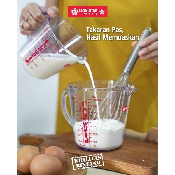 Gelas Ukur Takar LION STAR GL-13 Super Measuring Cup 600ML | Lion Star GL-13 Gelas Takar 0.6L