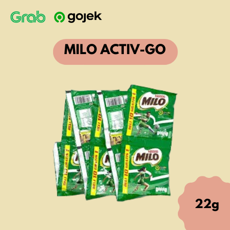 

Milo Active-Go - Susu Coklat Milo 22 Gram - 10 Pcs (1 Renceng)