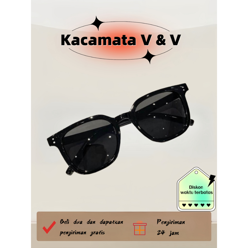 Kacamata Hitam Uv400 Kacamata Wanita Sunglasses Kacamata cewek Kacamata fashion eyewear H kacamata h