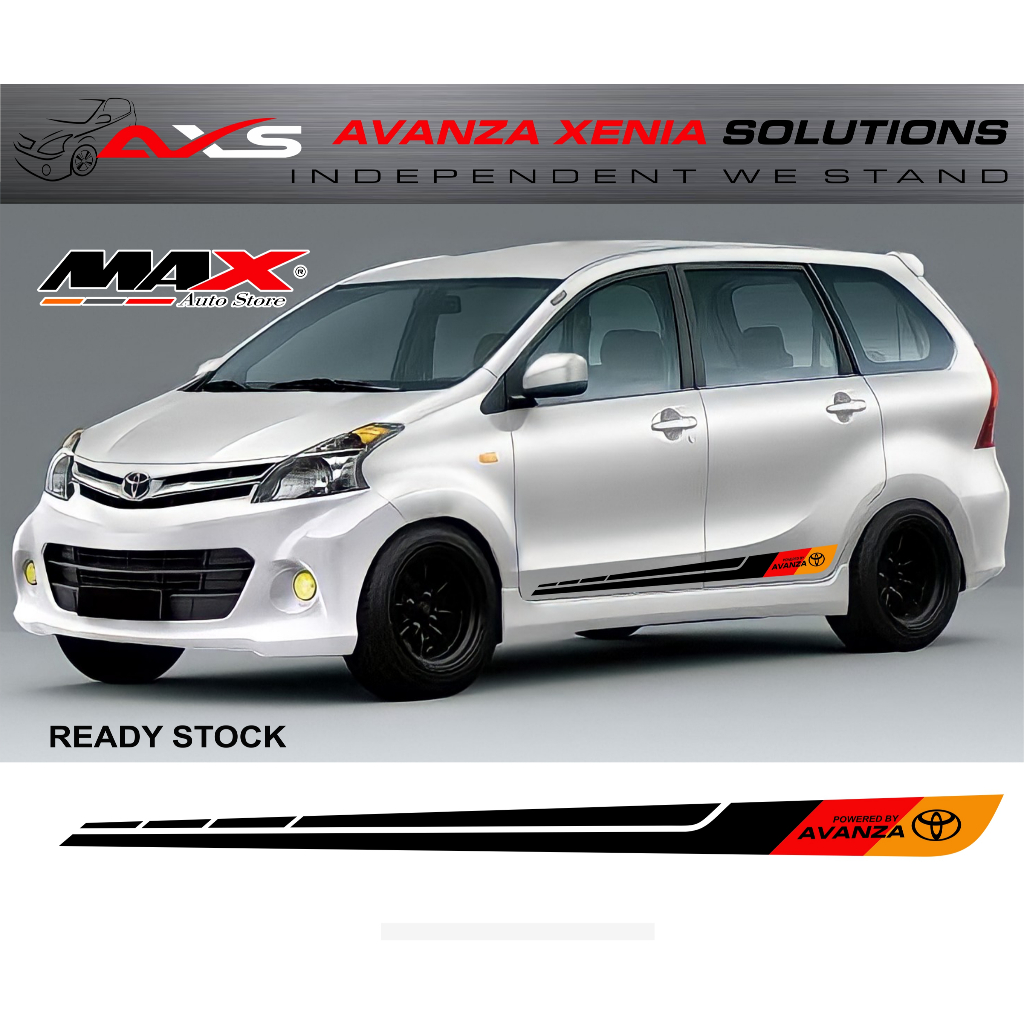 STICKER AVANZA 2012 2013 2014 2015 2016 2017 2018 2019 2020 2021 VELOZ XENIA mobil calya mobil sigra