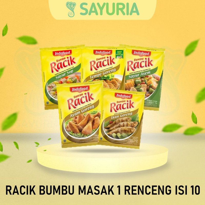 

Bumbu Racik Indofood 1 Renceng Isi 10 Pcs