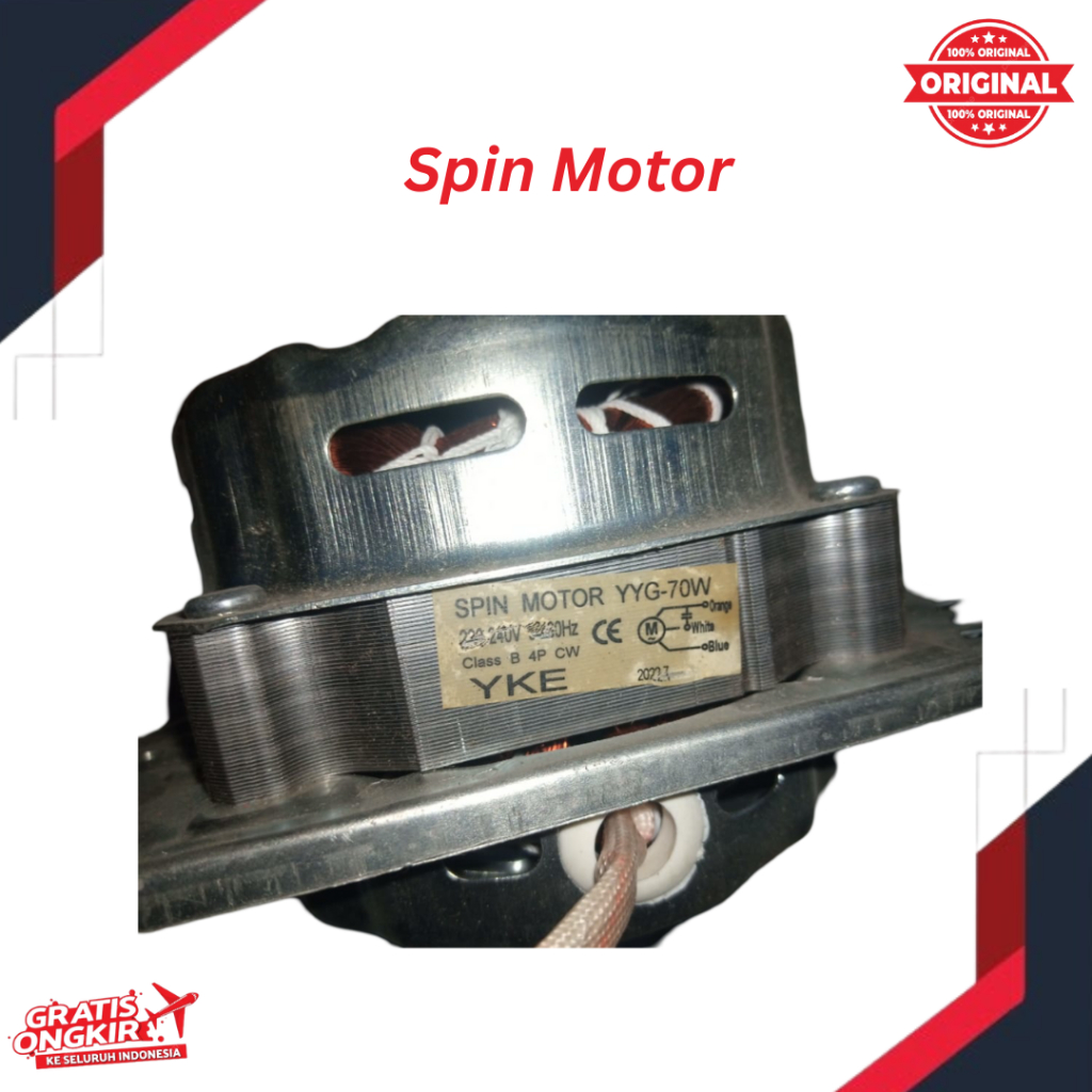 DINAMO SPIN MOTOR YYG-70W / PENGERING MESIN CUCI 2 TABUNG