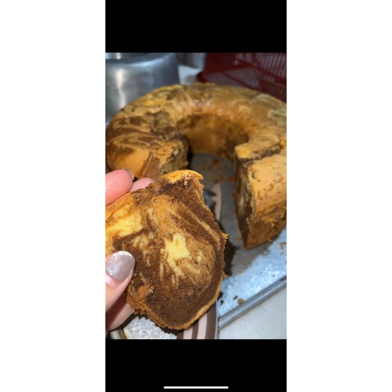 

Marmer cake / marble cake kue premium