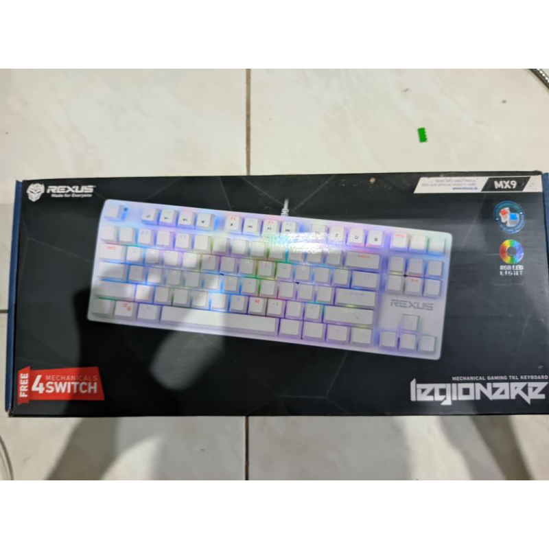 keyboard mechanical rexus legion mx9 & mouse bloody a70
