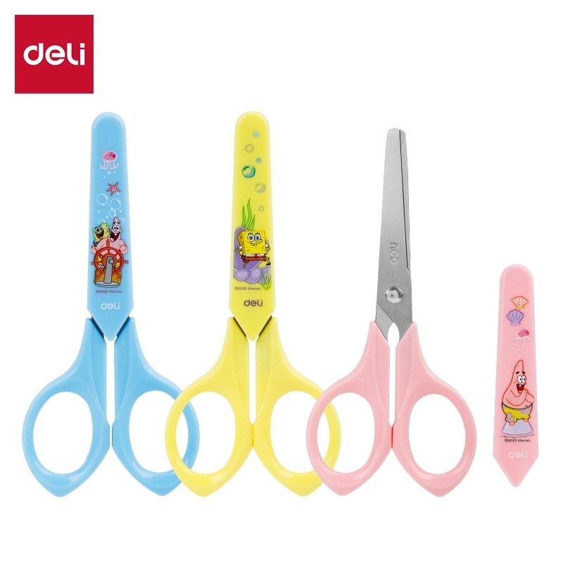 

Deli EZ509 Scissors / Gunting mini Motif Spongebob 3 Warna