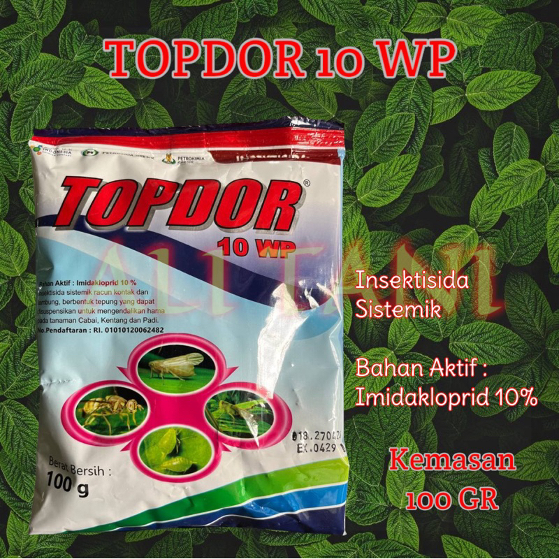 TOPDOR 10 WP Kemasan 100 Gram Insektisida Sistemik