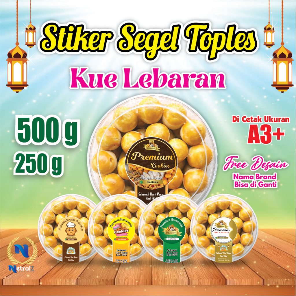 

Stiker Toples 500gr / Sticker Segel Kue Kering / Stiker Label Segel Kemasan / Stiker Kue Kering